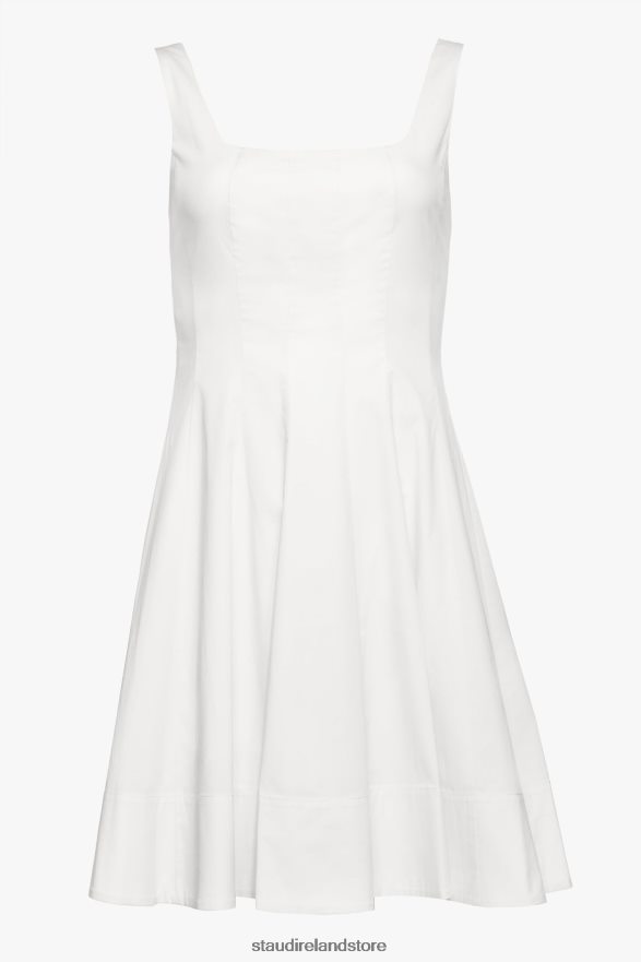 Women Clothing White STAUD MINI WELLS DRESS H8RLPJ93