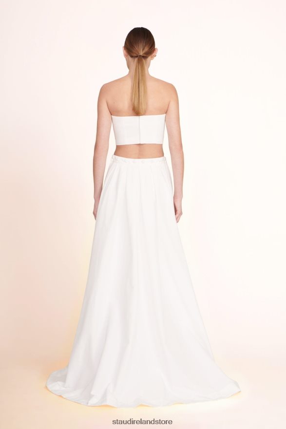Women Clothing White STAUD NYLA TOP H8RLPJ372