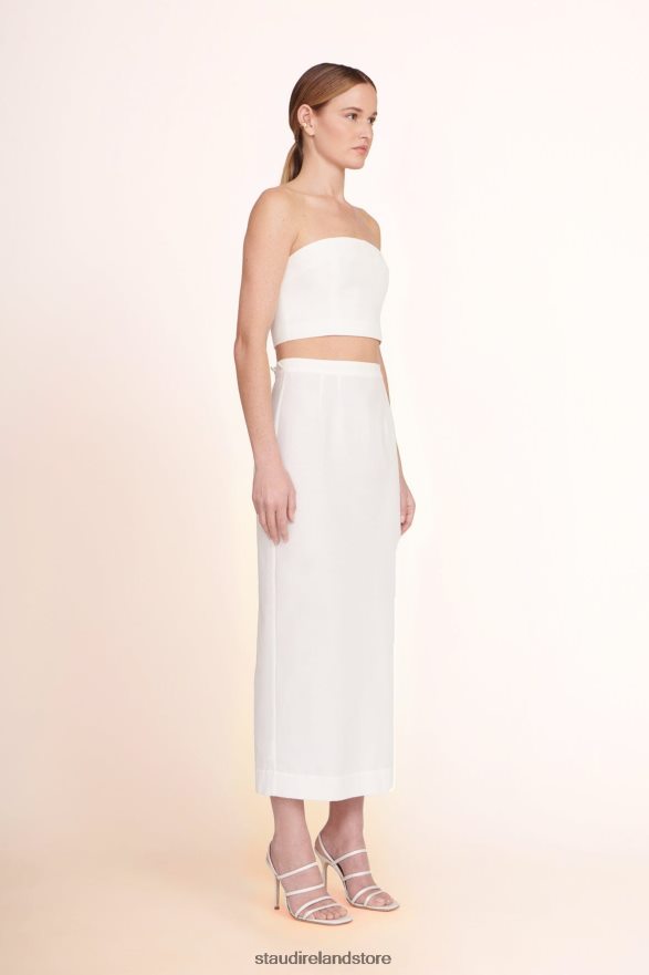 Women Clothing White STAUD NYLA TOP H8RLPJ372