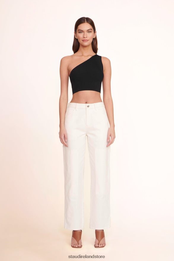 Women Clothing White STAUD PAINTER PANT H8RLPJ541