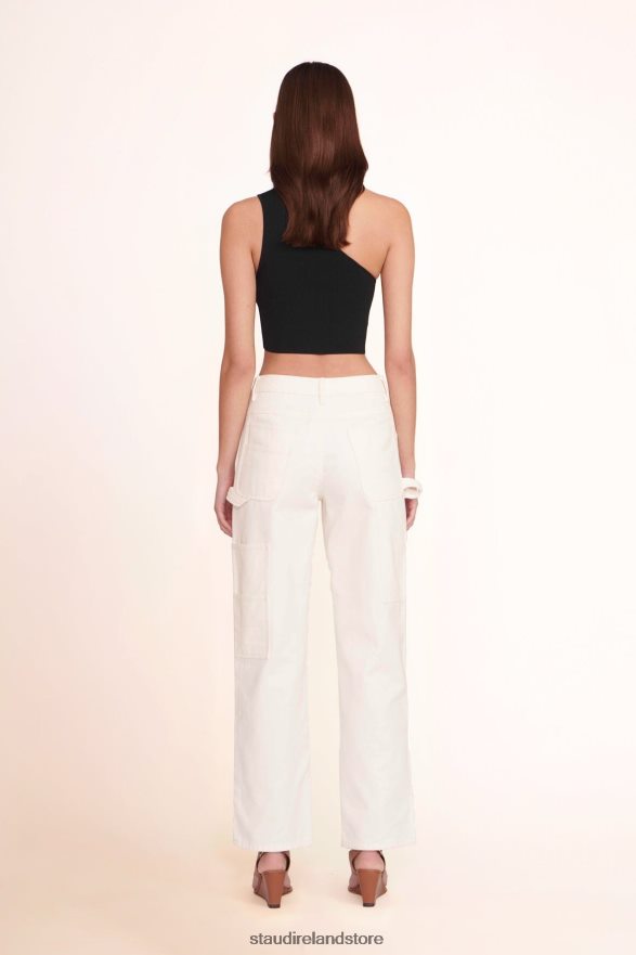 Women Clothing White STAUD PAINTER PANT H8RLPJ541