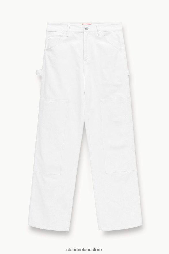 Women Clothing White STAUD PAINTER PANT H8RLPJ541