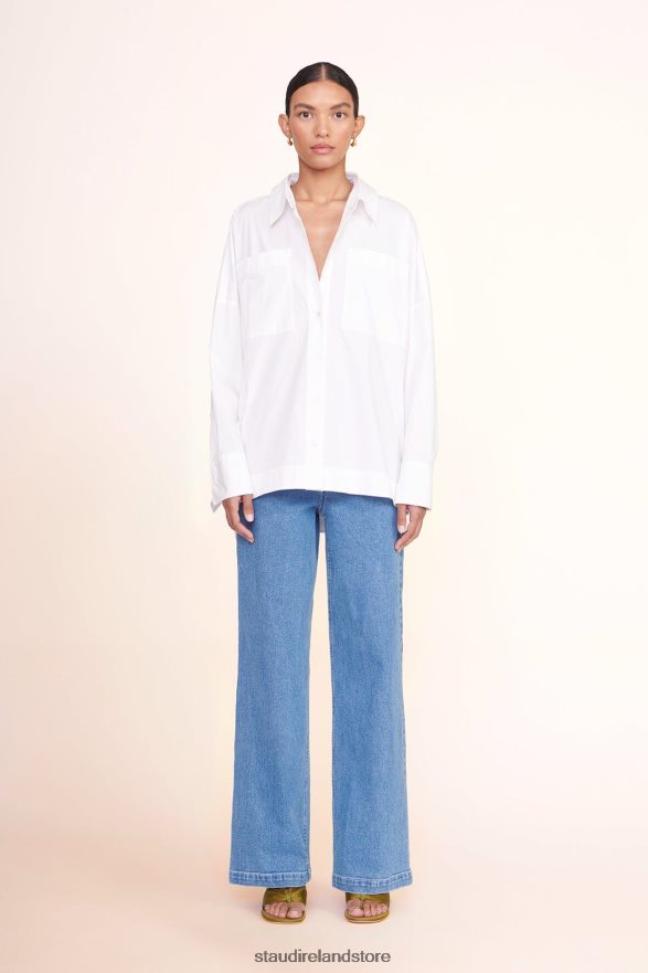 Women Clothing White STAUD PAYTON TOP H8RLPJ389