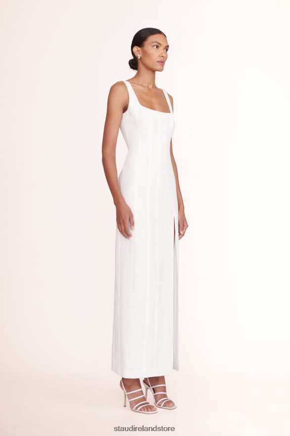 Women Clothing White STAUD PORTRAIT DRESS H8RLPJ307