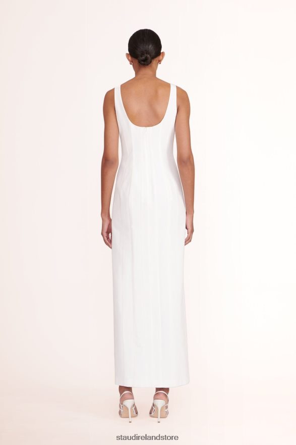 Women Clothing White STAUD PORTRAIT DRESS H8RLPJ307