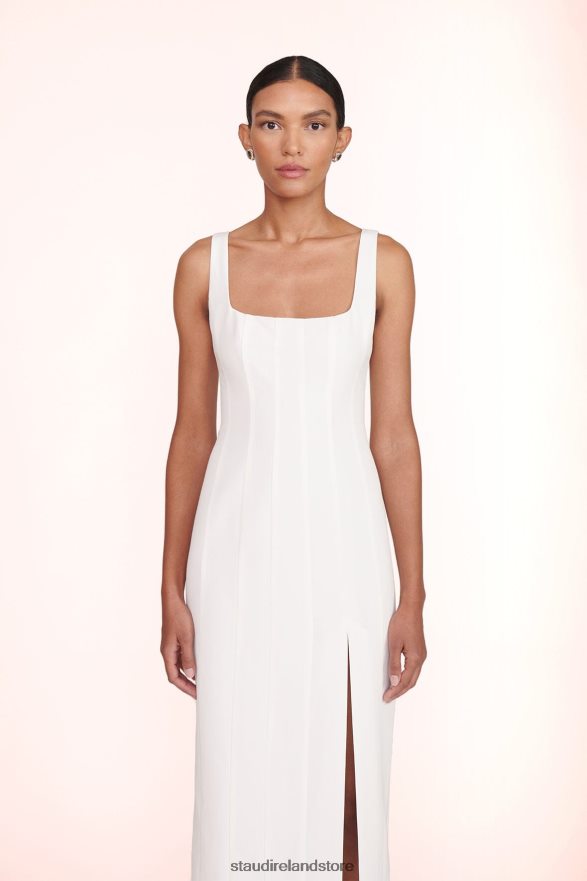 Women Clothing White STAUD PORTRAIT DRESS H8RLPJ307