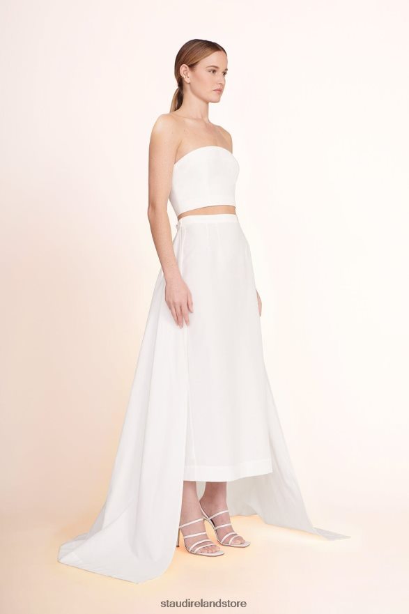 Women Clothing White STAUD PRUNELLA SKIRT H8RLPJ483