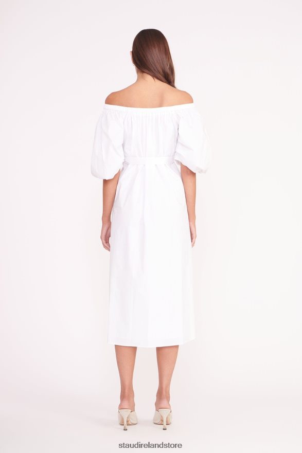 Women Clothing White STAUD REESE DRESS H8RLPJ110