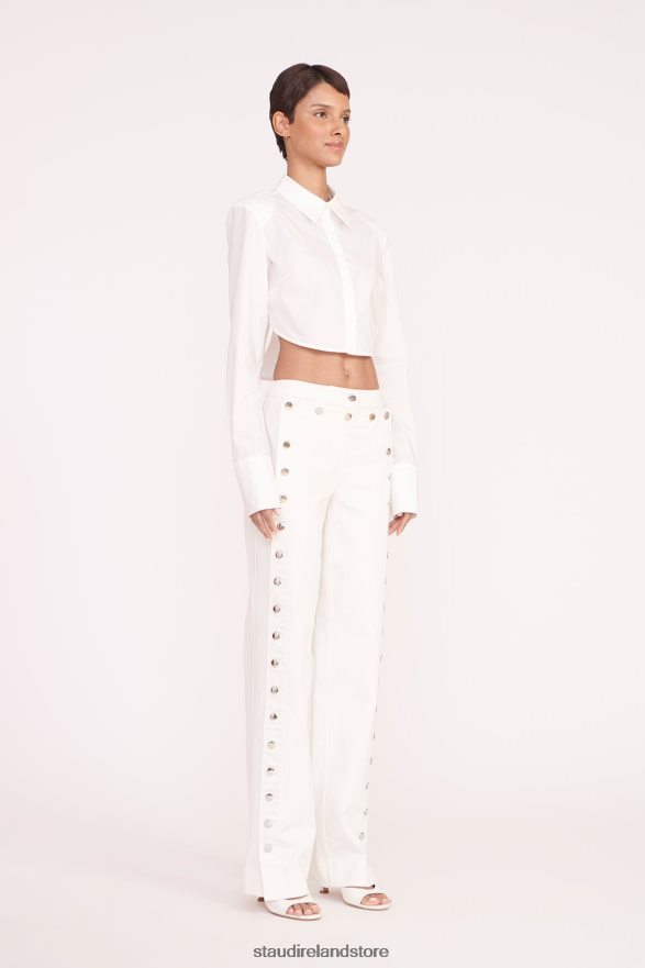 Women Clothing White STAUD SENECA TOP H8RLPJ356