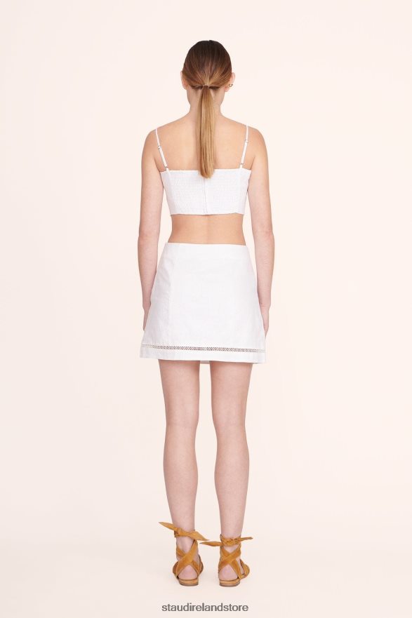 Women Clothing White STAUD TORI SKIRT H8RLPJ493