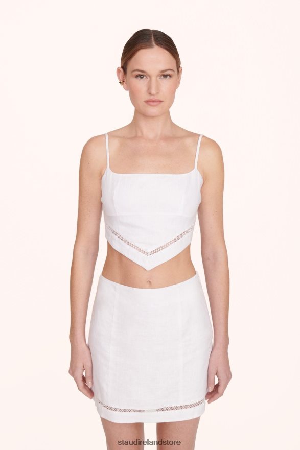 Women Clothing White STAUD TORI SKIRT H8RLPJ493