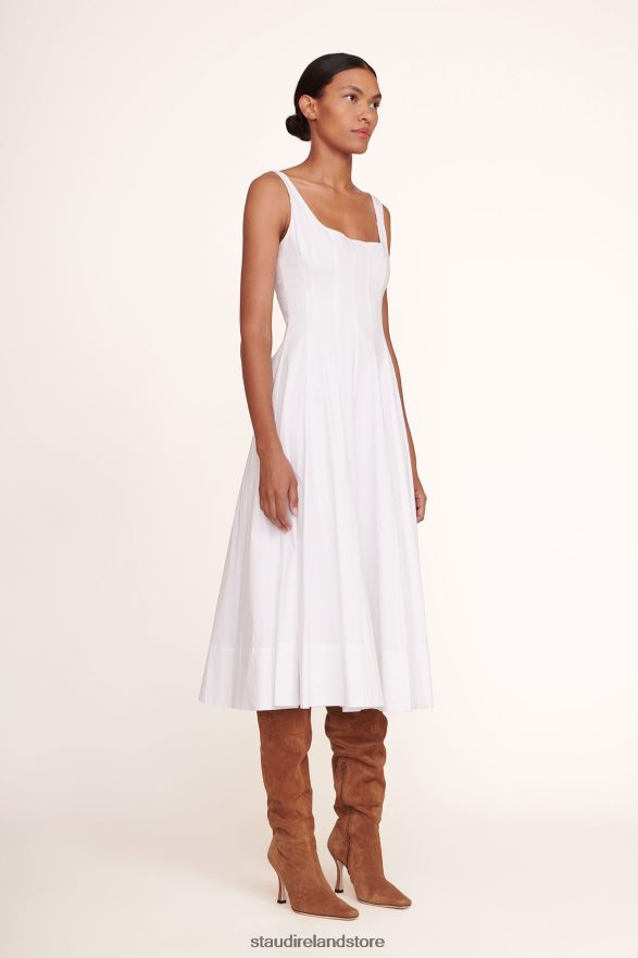 Women Clothing White STAUD WELLS DRESS H8RLPJ60
