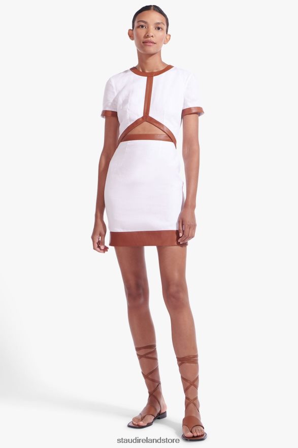 Women Clothing White Whiskey STAUD MINI PERLA DRESS H8RLPJ45