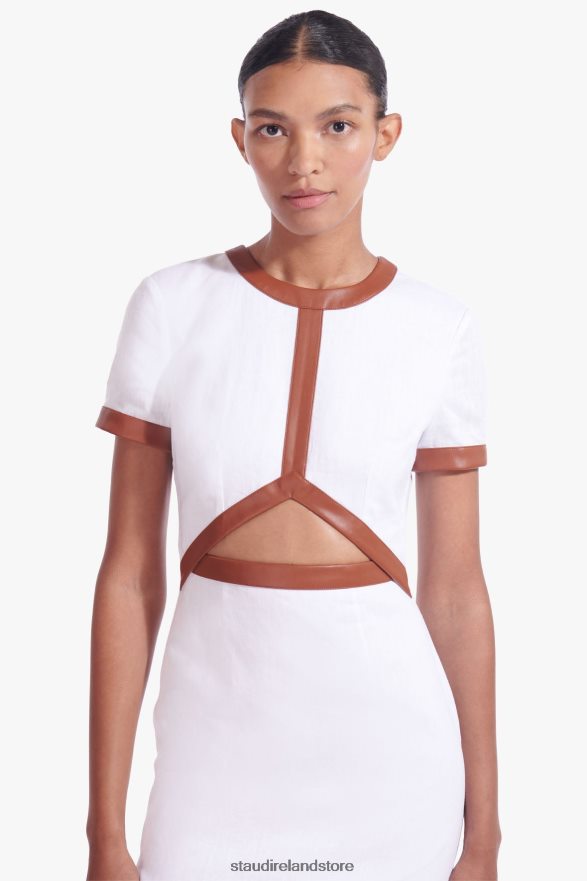 Women Clothing White Whiskey STAUD MINI PERLA DRESS H8RLPJ45