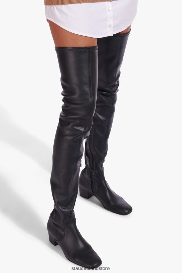 Women Shoes Black STAUD AIMEE BOOT VEGAN LEATHER H8RLPJ1002