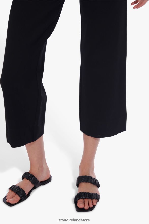 Women Shoes Black STAUD MAYA RUCHED SANDAL H8RLPJ926