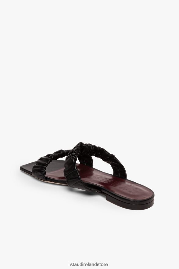 Women Shoes Black STAUD MAYA RUCHED SANDAL H8RLPJ926