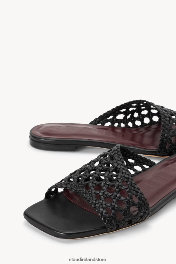 Women Shoes Black STAUD NEVIL CROCHET SANDAL H8RLPJ924
