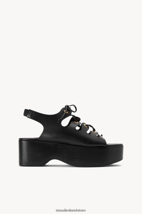 Women Shoes Black STAUD QUINN PLATFORM SANDAL H8RLPJ959