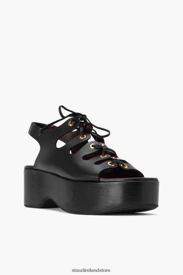 Women Shoes Black STAUD QUINN PLATFORM SANDAL H8RLPJ959