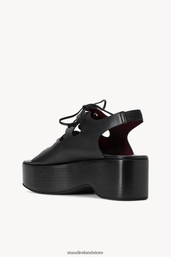 Women Shoes Black STAUD QUINN PLATFORM SANDAL H8RLPJ959