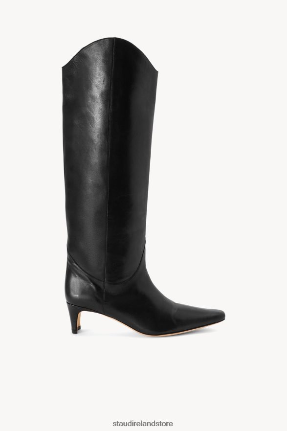 Women Shoes Black STAUD WESTERN WALLY BOOT H8RLPJ977