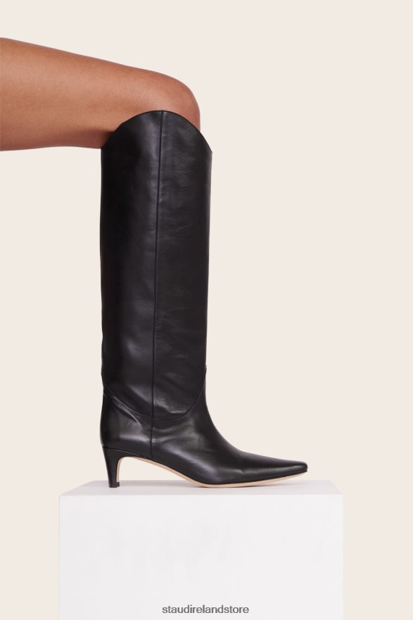 Women Shoes Black STAUD WESTERN WALLY BOOT H8RLPJ977