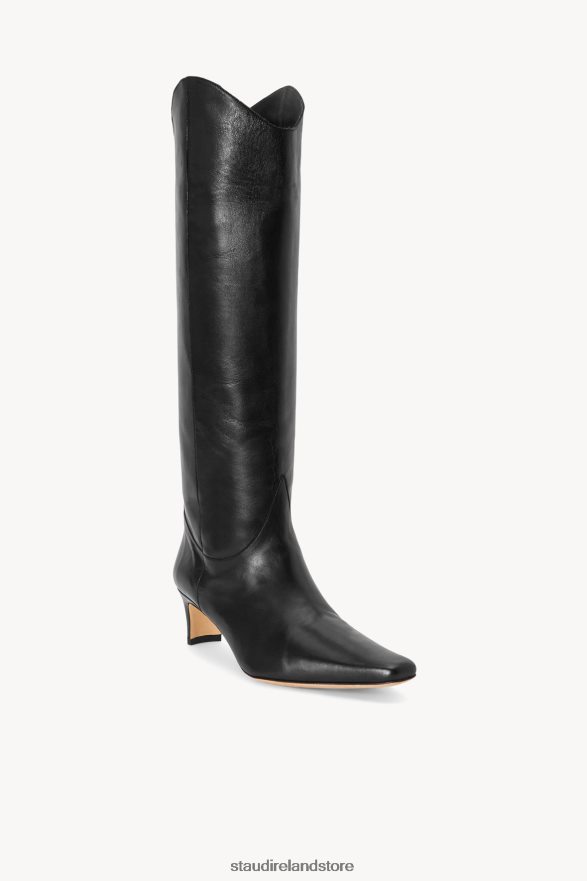 Women Shoes Black STAUD WESTERN WALLY BOOT H8RLPJ977