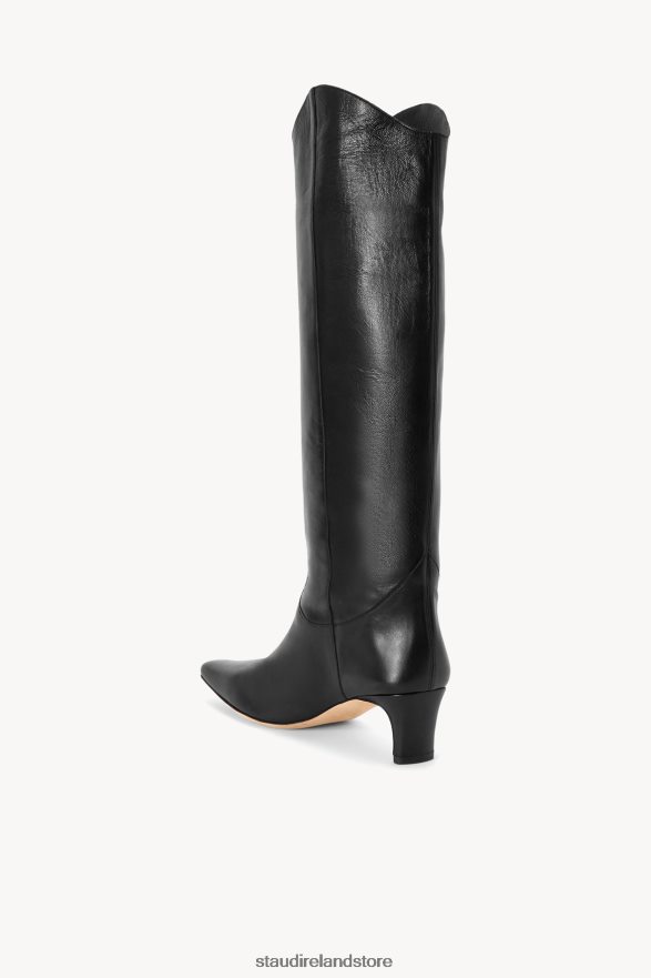 Women Shoes Black STAUD WESTERN WALLY BOOT H8RLPJ977