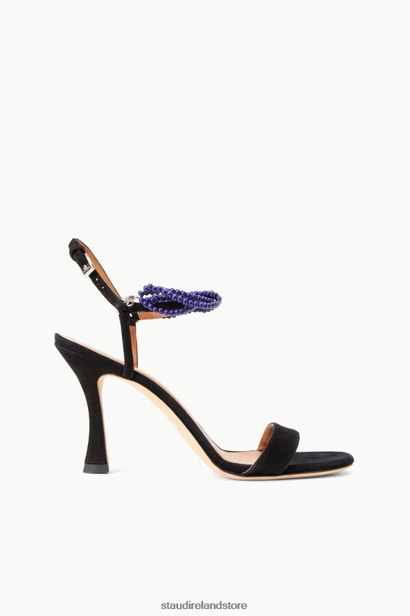 Women Shoes Black Suede Lapis STAUD PETRA HEEL H8RLPJ863