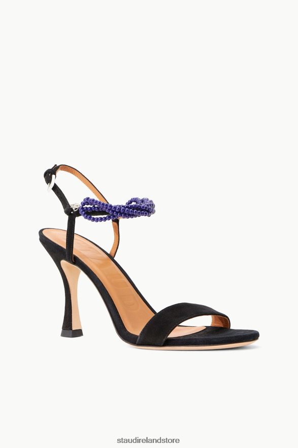Women Shoes Black Suede Lapis STAUD PETRA HEEL H8RLPJ863