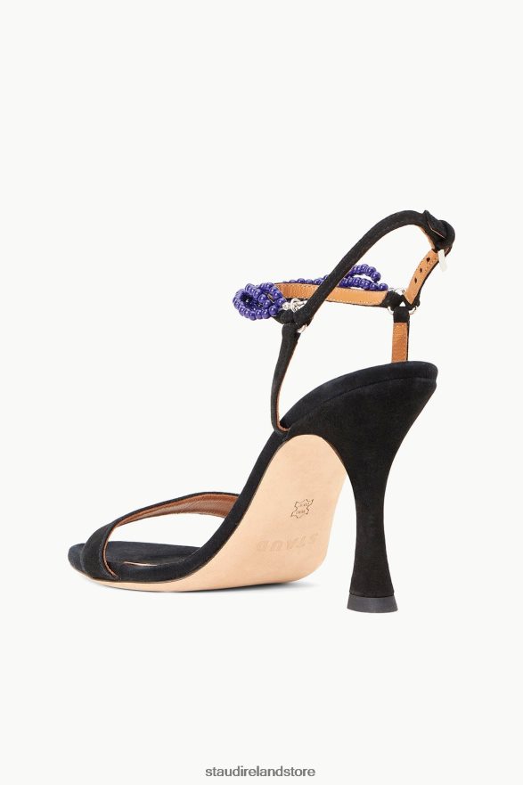 Women Shoes Black Suede Lapis STAUD PETRA HEEL H8RLPJ863