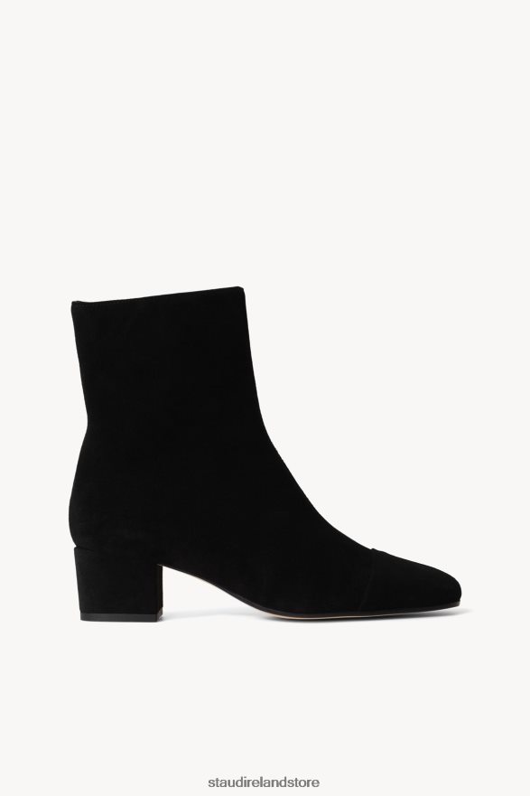 Women Shoes Black Suede STAUD AIMEE SHORT BOOT H8RLPJ983