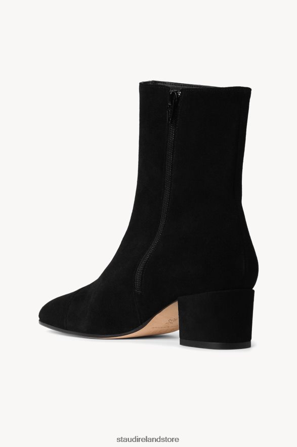 Women Shoes Black Suede STAUD AIMEE SHORT BOOT H8RLPJ983