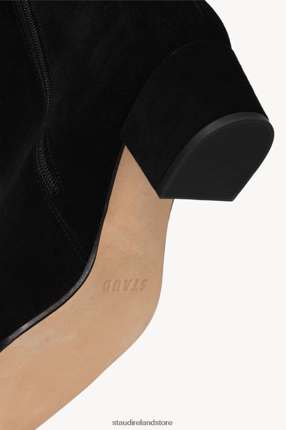 Women Shoes Black Suede STAUD AIMEE SHORT BOOT H8RLPJ983