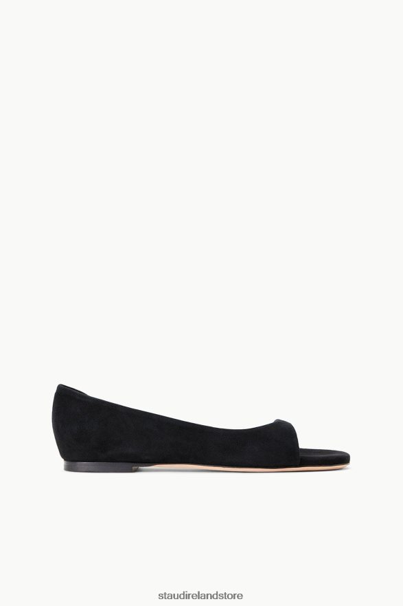 Women Shoes Black Suede STAUD DOMINIQUE FLAT H8RLPJ910