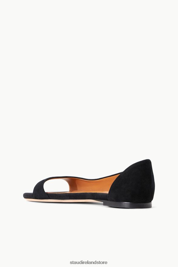 Women Shoes Black Suede STAUD DOMINIQUE FLAT H8RLPJ910