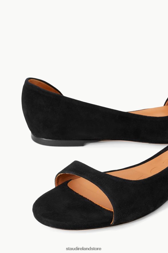 Women Shoes Black Suede STAUD DOMINIQUE FLAT H8RLPJ910