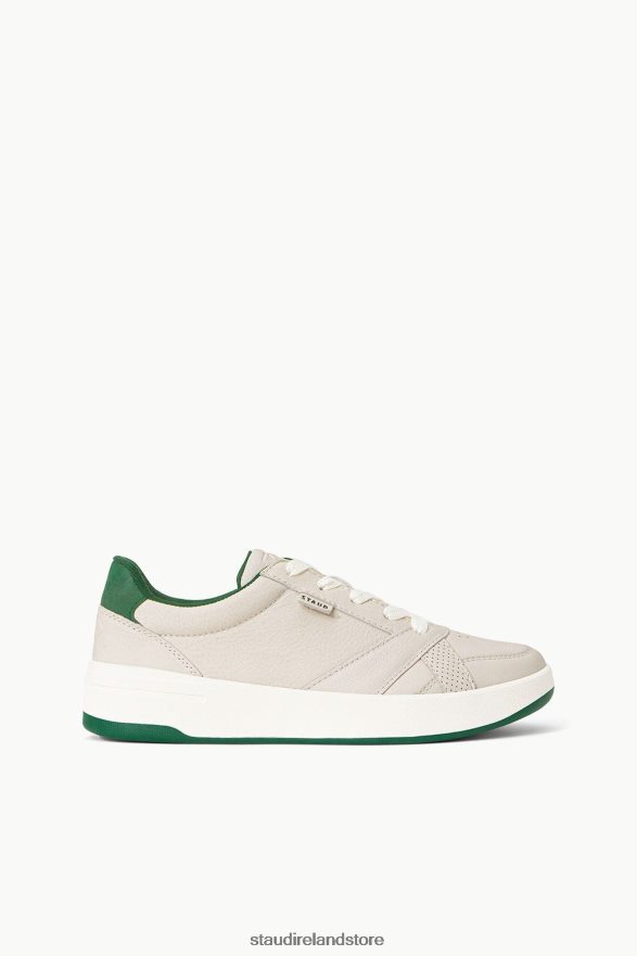 Women Shoes Cream Green STAUD + KEDS THE COURT SNEAKER H8RLPJ862