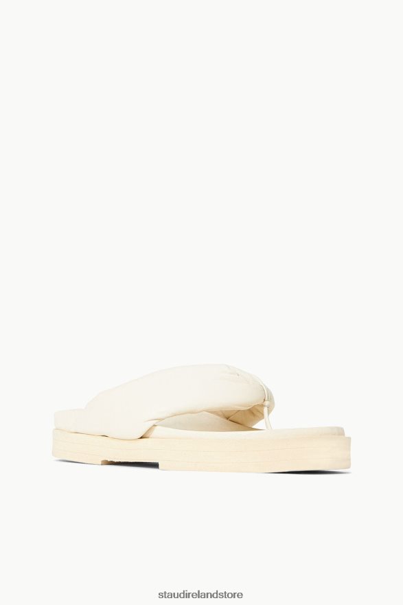 Women Shoes Cream STAUD DAHLIA PLATFORM H8RLPJ921