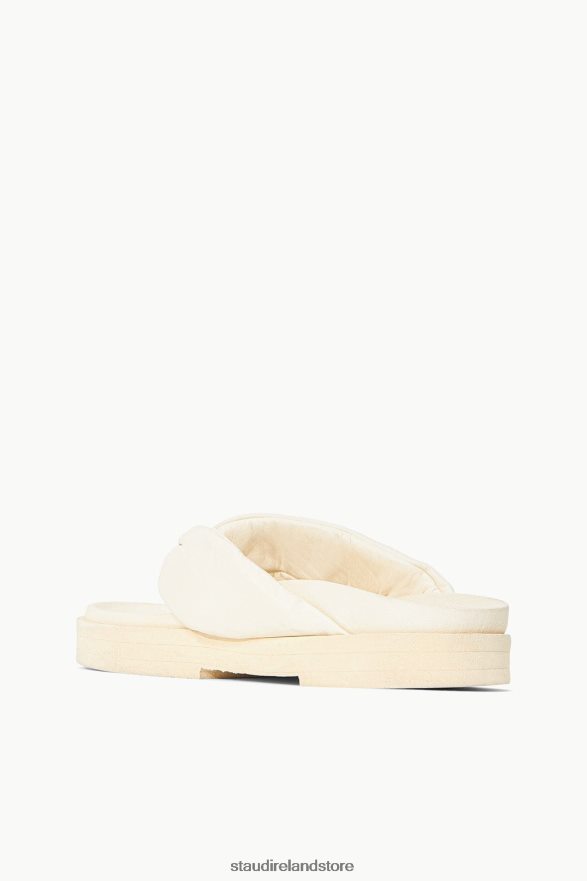 Women Shoes Cream STAUD DAHLIA PLATFORM H8RLPJ921