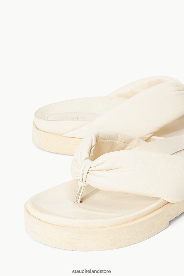 Women Shoes Cream STAUD DAHLIA PLATFORM H8RLPJ921