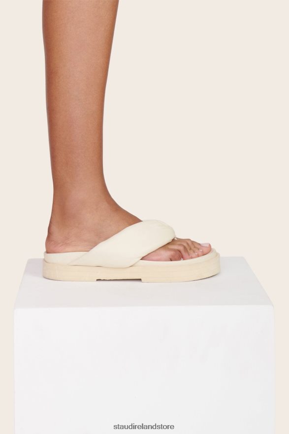 Women Shoes Cream STAUD DAHLIA PLATFORM H8RLPJ921