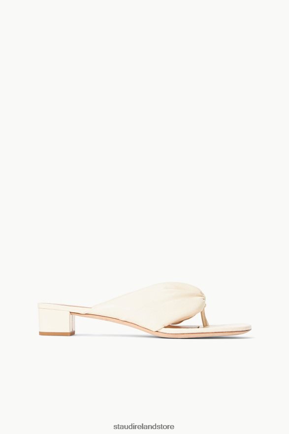 Women Shoes Cream STAUD DAHLIA SANDAL H8RLPJ888