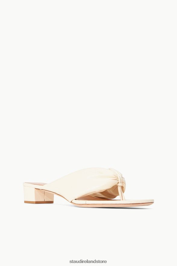 Women Shoes Cream STAUD DAHLIA SANDAL H8RLPJ888