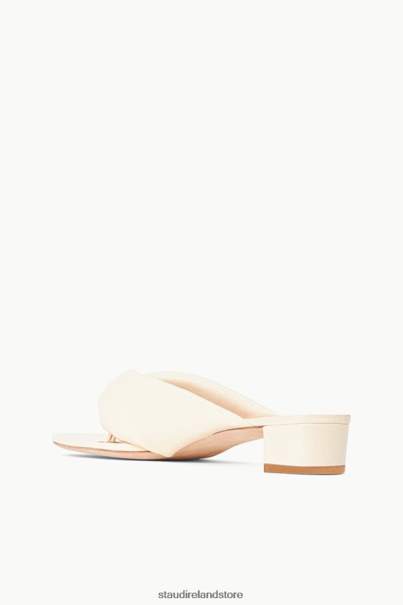 Women Shoes Cream STAUD DAHLIA SANDAL H8RLPJ888
