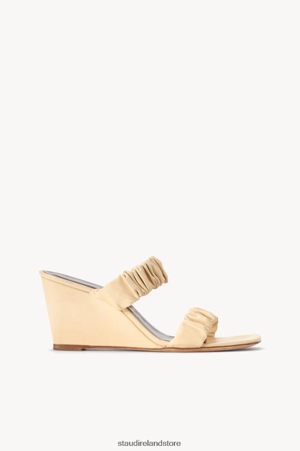 Women Shoes Cream STAUD FRANKIE WEDGE H8RLPJ937