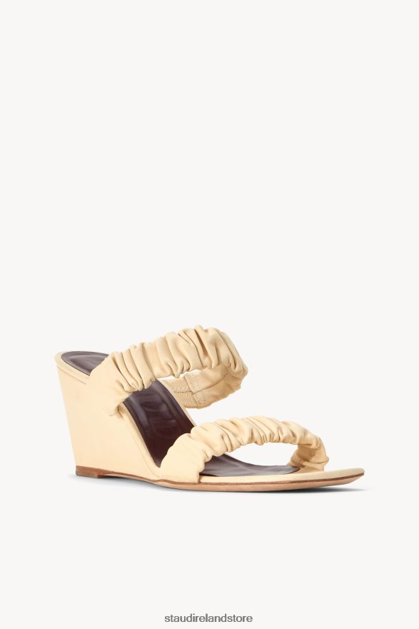 Women Shoes Cream STAUD FRANKIE WEDGE H8RLPJ937
