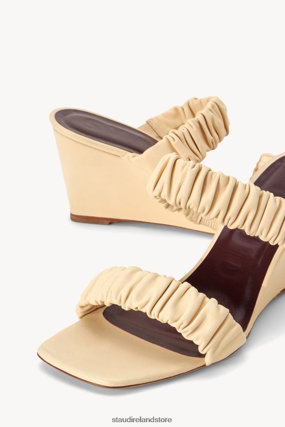 Women Shoes Cream STAUD FRANKIE WEDGE H8RLPJ937
