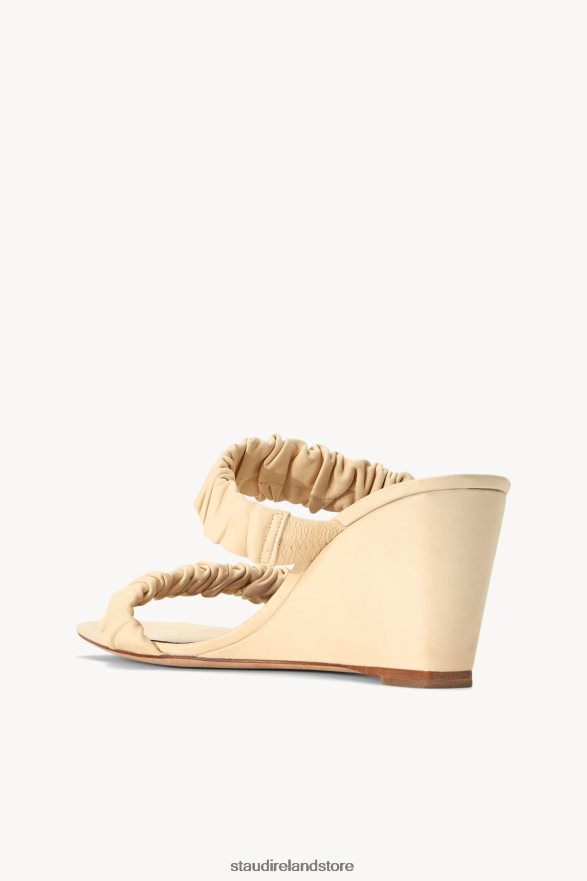 Women Shoes Cream STAUD FRANKIE WEDGE H8RLPJ937